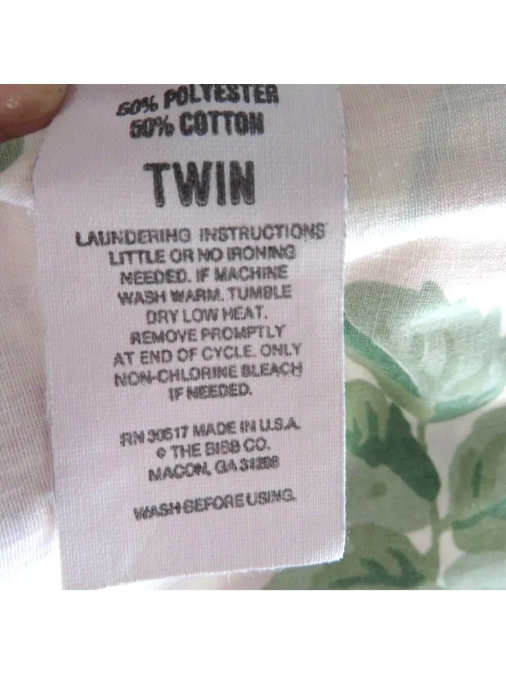 Vintage Twin Sheets Flat & Fitted Pink Floral Percale Cottage Made In USA